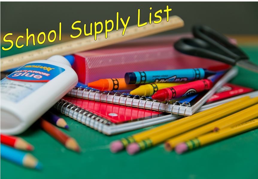  School supply list